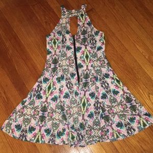 Tie Dye Print Skater Dress